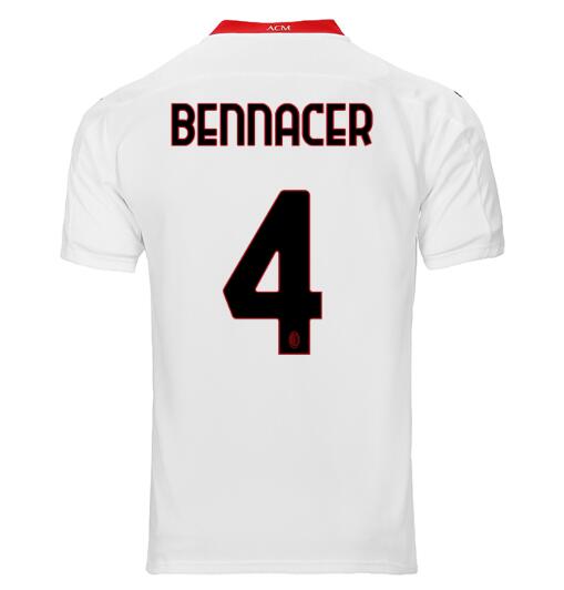 AC Milan Away Kit Soccer Jersey BENNACER #4 2020/21